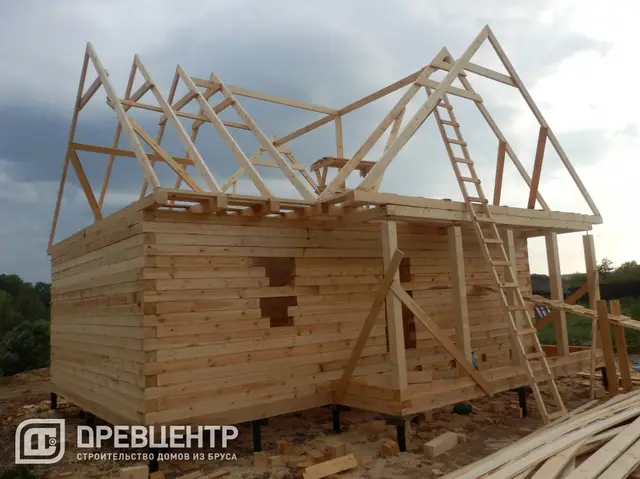Строительство дома из бруса по проекту ДБ17, фото 16 из 24