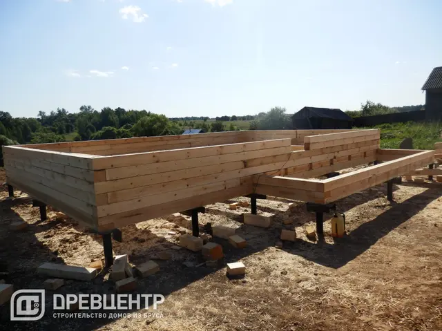 Строительство дома из бруса по проекту ДБ17, фото 8 из 24