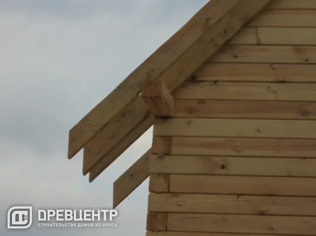 Строительство дома из проф.бруса по проекту ДБ 57, фото 18 из 28