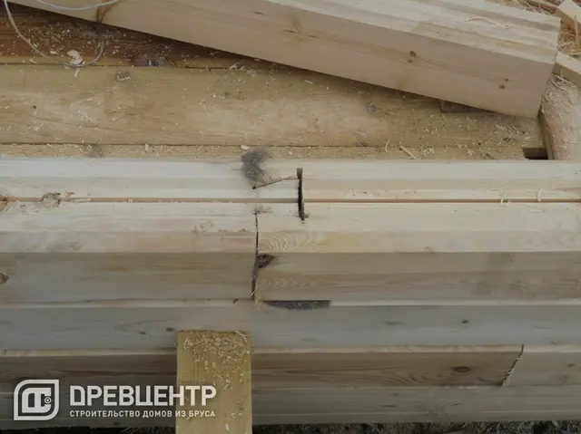 Строительство дома из проф.бруса по проекту ДБ 57, фото 7 из 28