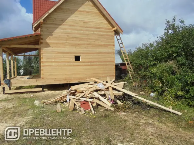 Строительство дома из проф.бруса по проекту ДБ 57, фото 28 из 28