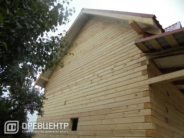 Строительство дома из проф.бруса по проекту ДБ 57, фото 25 из 28