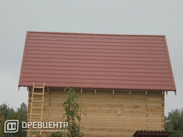 Строительство дома из проф.бруса по проекту ДБ 57, фото 27 из 28
