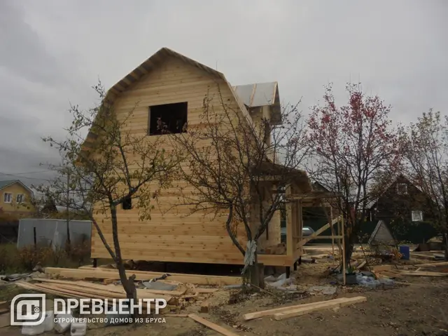 Строительство дома из бруса по проекту ДБ 60, фото 22 из 24