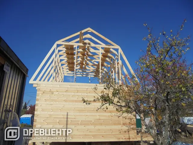 Строительство дома из бруса по проекту ДБ 60, фото 15 из 24