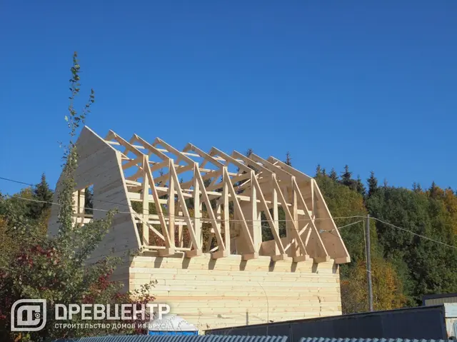 Строительство дома из бруса по проекту ДБ 60, фото 18 из 24