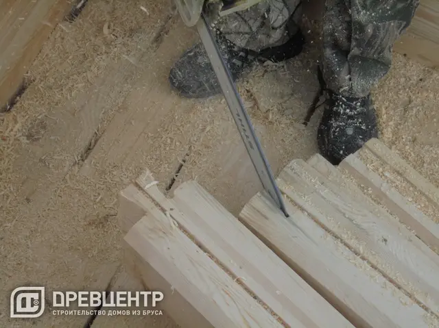 Строительство дома из бруса по проекту ДБ 60, фото 7 из 24