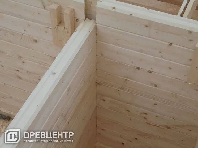 Строительство дома из бруса по проекту ДБ 60, фото 11 из 24