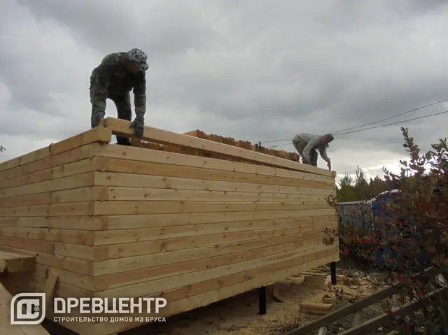 Строительство дома из бруса по проекту ДБ 60, фото 12 из 24
