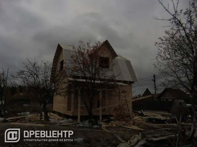 Строительство дома из бруса по проекту ДБ 60, фото 23 из 24