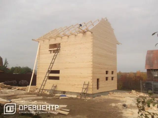 Строительство дома из бруса по проекту ДБ54, фото 7 из 9