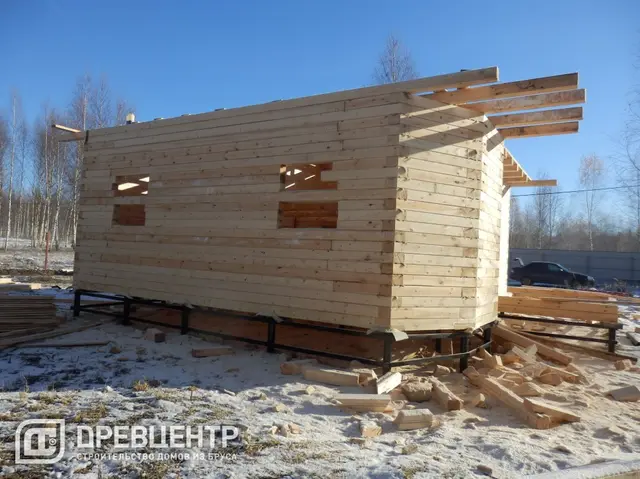 Строительство дома из бруса по проекту ДБ37, фото 9 из 22