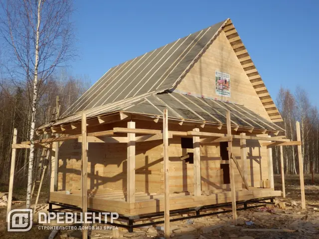 Строительство дома из бруса по проекту ДБ37, фото 15 из 22