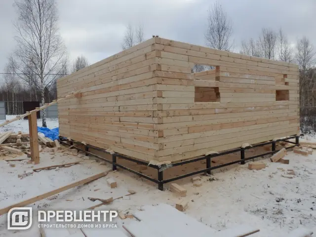 Строительство дома из бруса по проекту ДБ37, фото 7 из 22