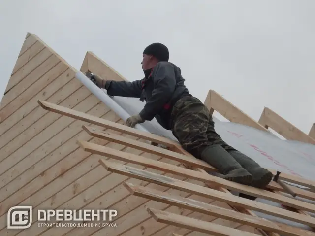 Строительство дома из бруса по проекту ДБ37, фото 14 из 22