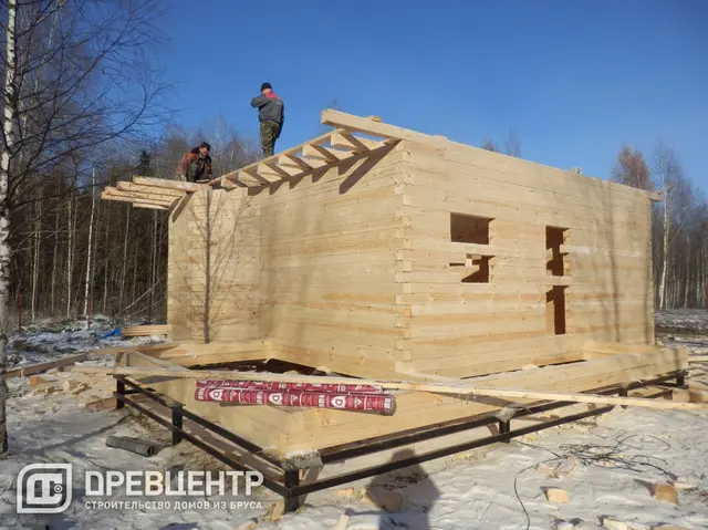 Строительство дома из бруса по проекту ДБ37, фото 8 из 22