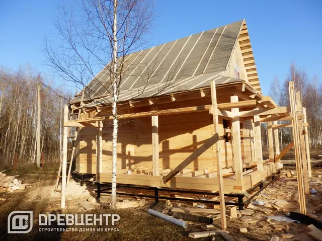 Строительство дома из бруса по проекту ДБ37, фото 21 из 22
