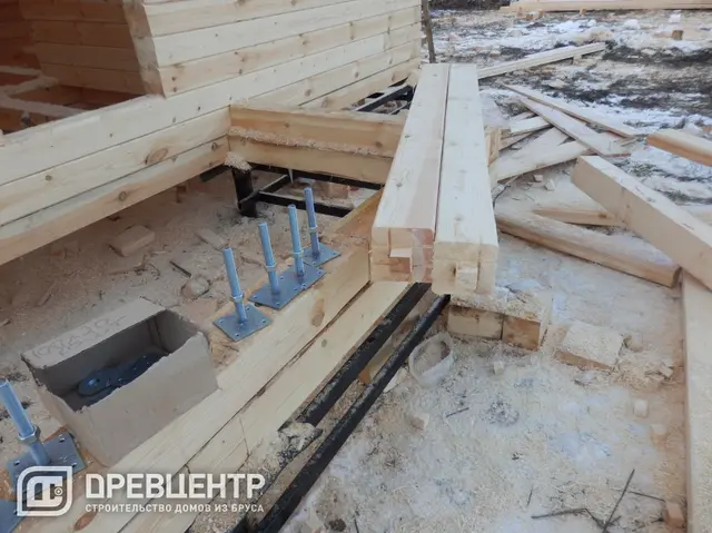 Строительство дома из бруса по проекту ДБ37, фото 10 из 22