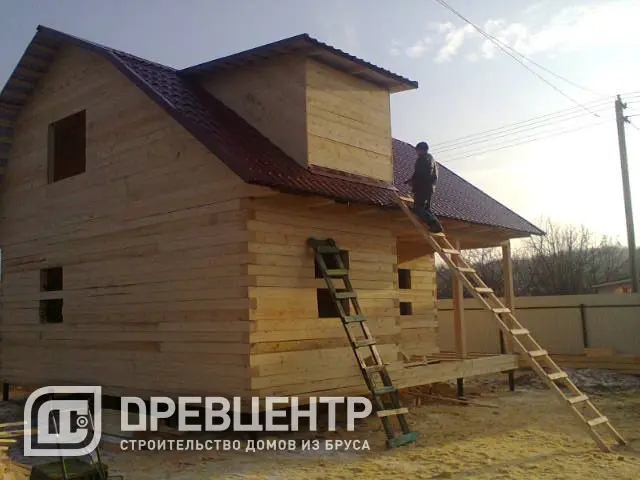 Строительство дома из бруса по проекту ДБ42, фото 10 из 11