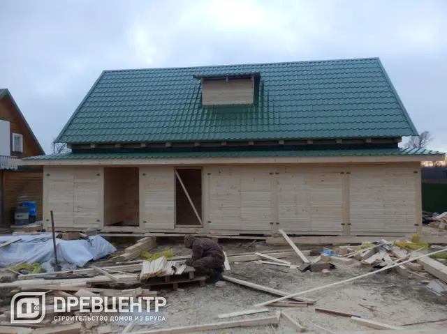 Строительство дома из бруса 6х11, фото 25 из 25