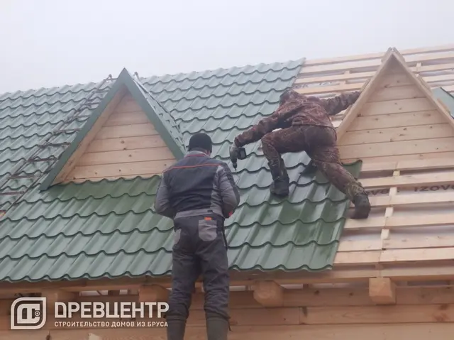 Строительство дома из бруса 6х11, фото 19 из 25