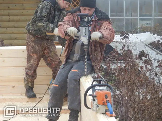Строительство дома из бруса 6х11, фото 8 из 25