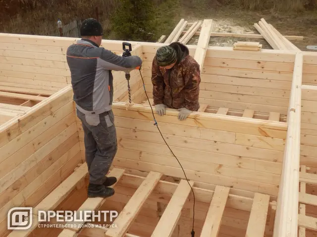 Строительство дома из бруса 6х11, фото 11 из 25