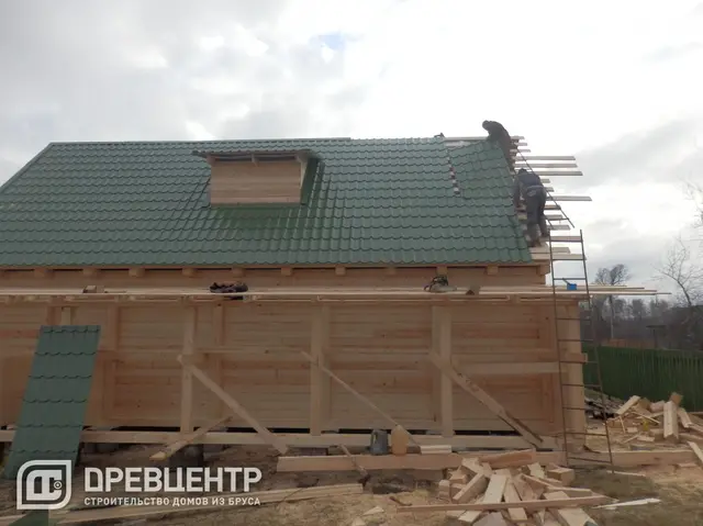 Строительство дома из бруса 6х11, фото 22 из 25