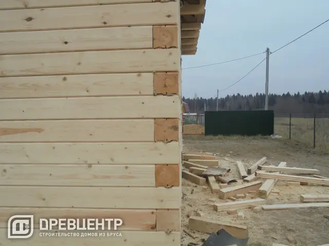 Строительство дома из бруса по проекту ДБ 32, фото 17 из 25