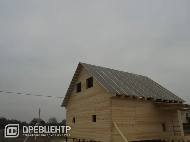 Строительство дома из бруса по проекту ДБ 32, фото 21 из 25
