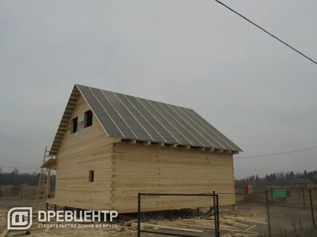 Строительство дома из бруса по проекту ДБ 32, фото 23 из 25