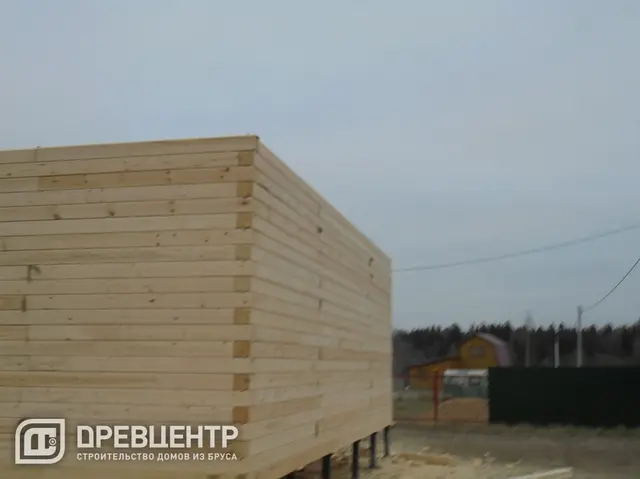 Строительство дома из бруса по проекту ДБ 32, фото 13 из 25