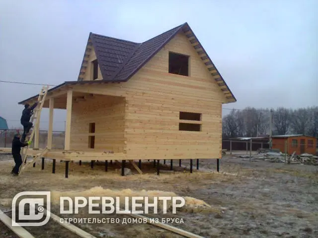 Строительство дома из профилированного бруса, фото 8 из 11
