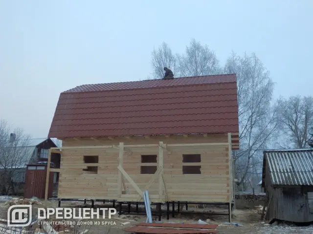 Строительство дома из бруса по проекту ДБ38, фото 22 из 22