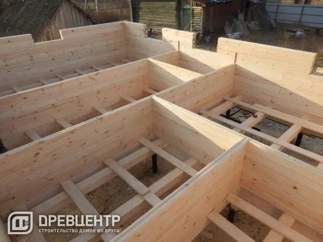 Строительство дома из бруса по проекту ДБ38, фото 7 из 22
