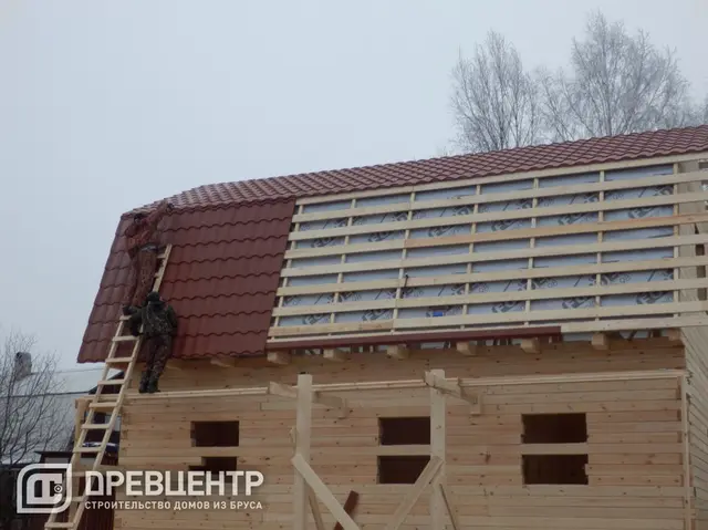 Строительство дома из бруса по проекту ДБ38, фото 20 из 22