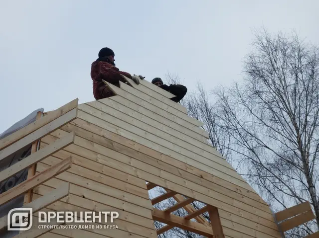 Строительство дома из бруса по проекту ДБ38, фото 16 из 22