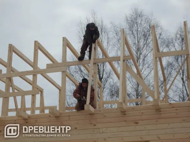 Строительство дома из бруса по проекту ДБ38, фото 12 из 22