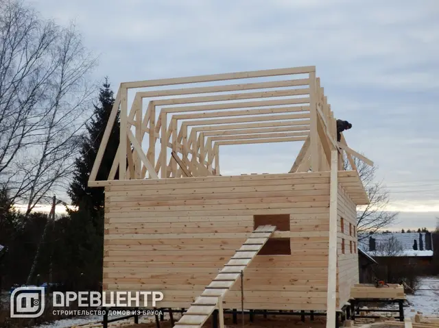 Строительство дома из бруса по проекту ДБ38, фото 11 из 22