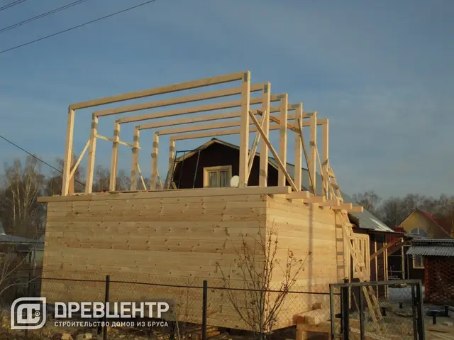 Строительство прируба из бруса, фото 12 из 21