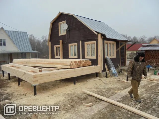 Строительство прируба из бруса, фото 7 из 21