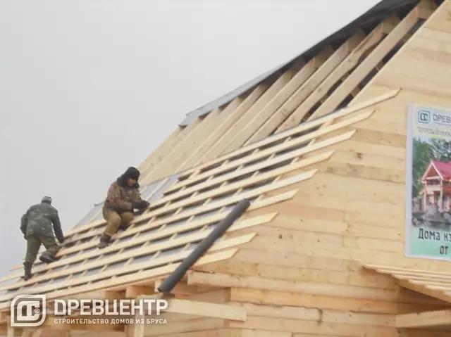 Строительство дома из бруса по проекту ДБ37, фото 17 из 22