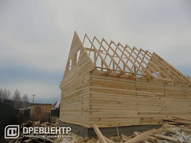Строительство дома из бруса по проекту ДБ37, фото 13 из 22