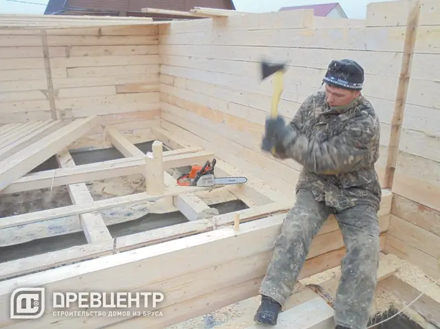 Строительство дома из бруса по проекту ДБ37, фото 8 из 22