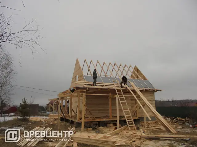 Строительство дома из бруса по проекту ДБ37, фото 14 из 22
