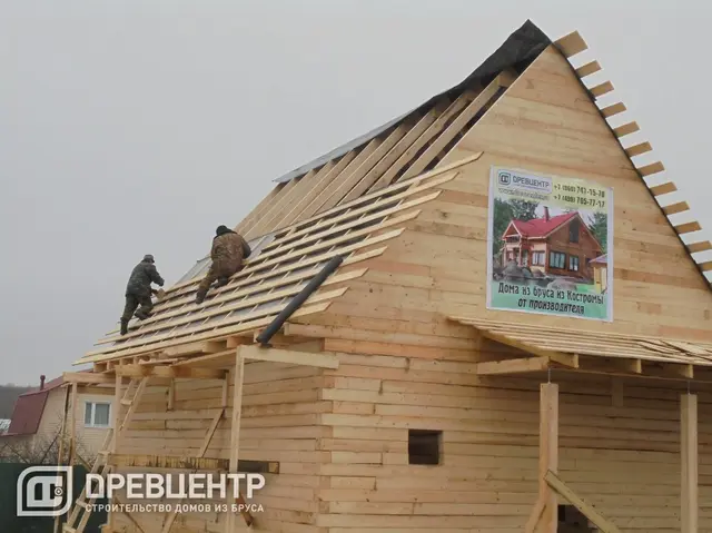 Строительство дома из бруса по проекту ДБ37, фото 18 из 22