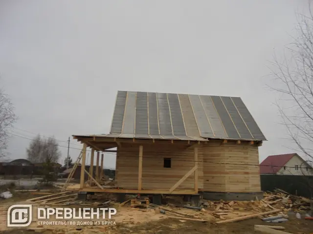 Строительство дома из бруса по проекту ДБ37, фото 19 из 22