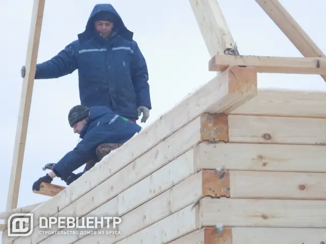 Строительство дома из бруса 6х6, фото 21 из 38