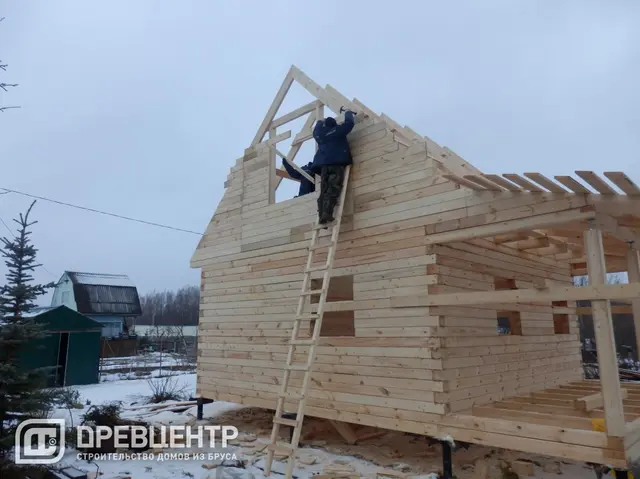 Строительство дома из бруса 6х6, фото 24 из 38