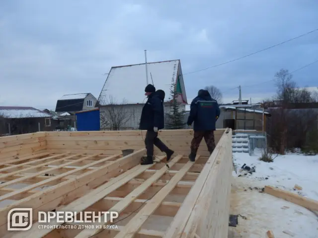 Строительство дома из бруса 6х6, фото 15 из 38